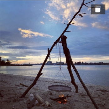 DIY Dreifuss mit Kette - Selbstbau Hängegrill - 3 Meter von BASALE